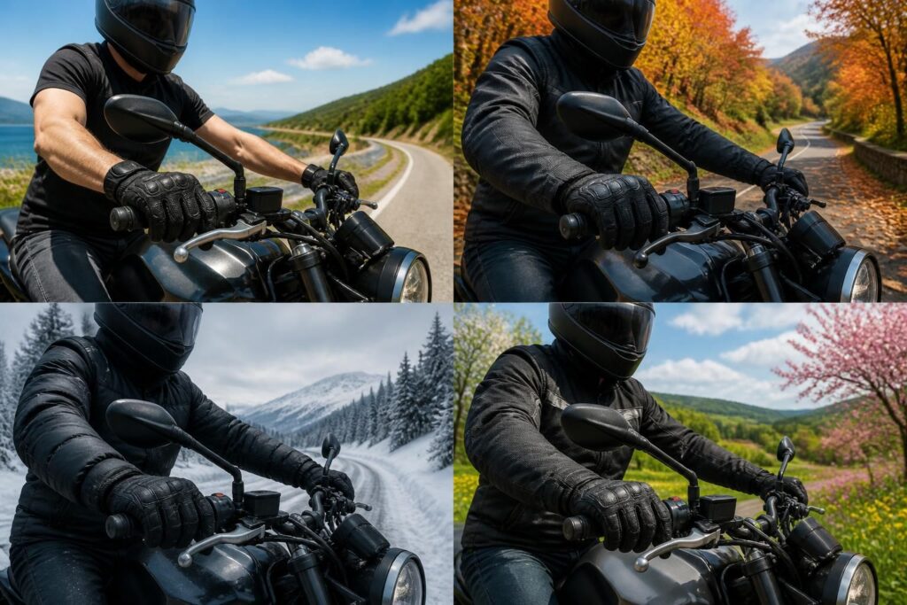Bien choisir ses gants de moto selon la saison