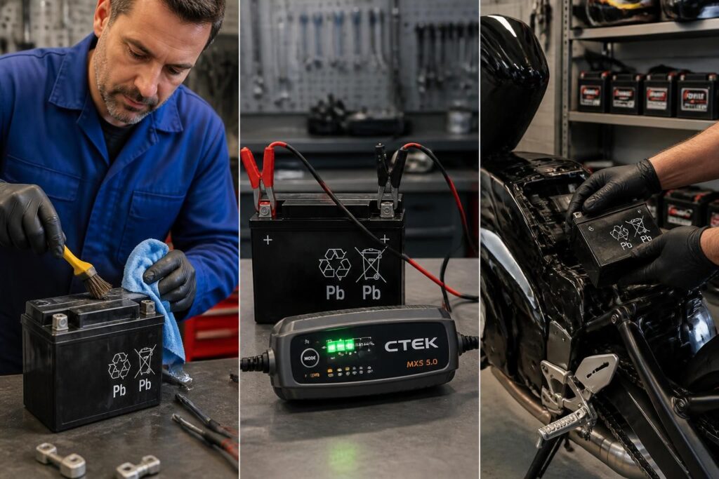 Batterie moto : entretien, charge et remplacement