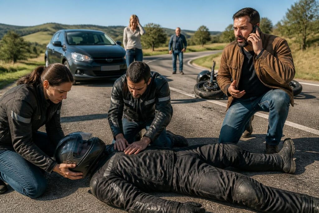 Les gestes qui sauvent en cas d&rsquo;accident de moto
