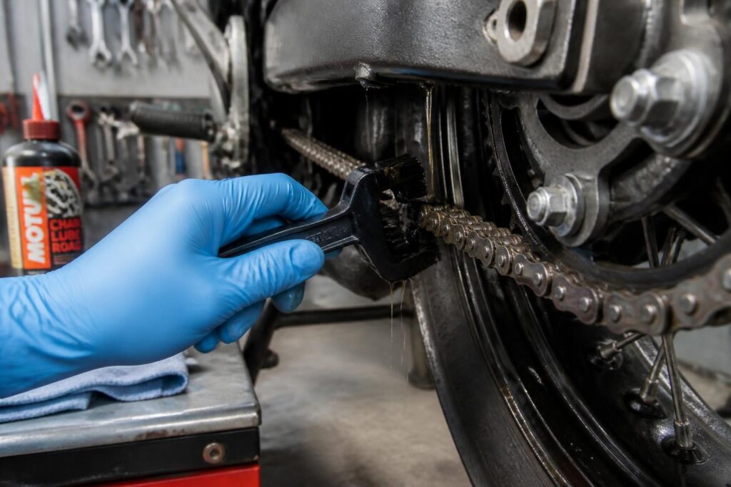 découvrez comment nettoyer et graisser efficacement votre chaîne de moto pour assurer sa longévité et améliorer la performance de votre véhicule.