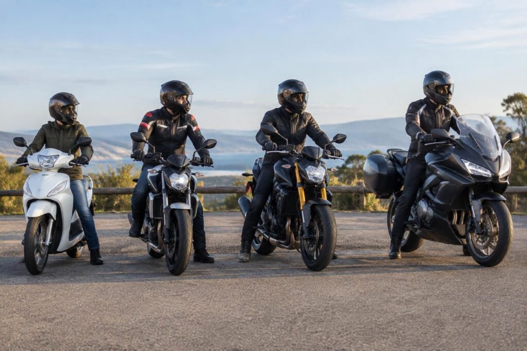 découvrez les différences entre les permis moto a, a1, a2 et am : âge requis, cylindrée, puissance et véhicules autorisés.