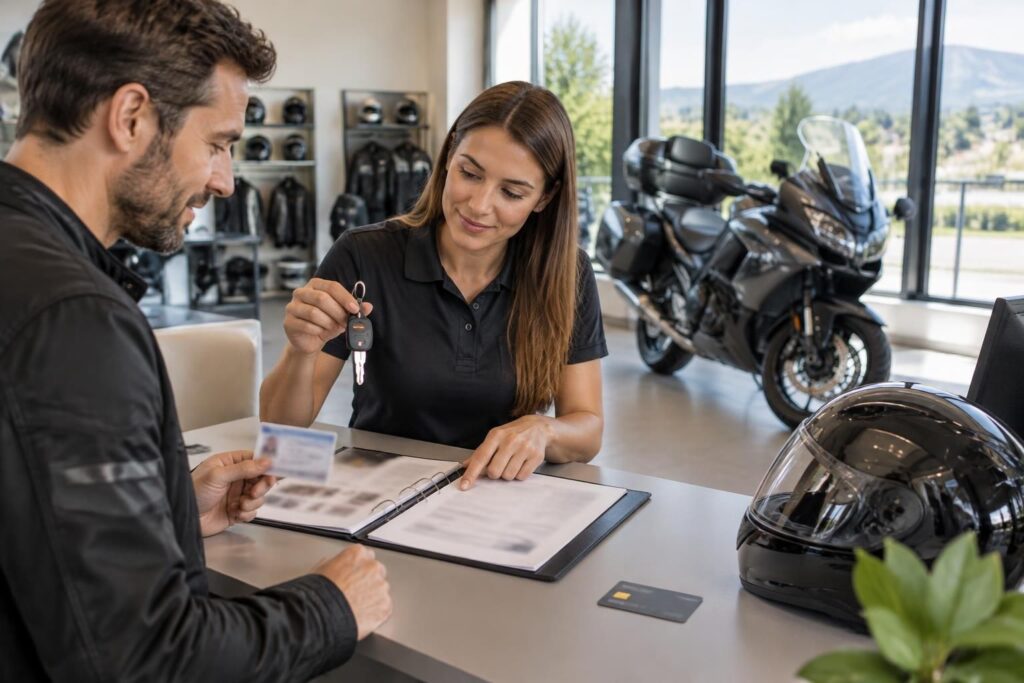 découvrez les conditions de permis, le montant de la caution et les garanties d’assurance à vérifier avant de louer une moto.